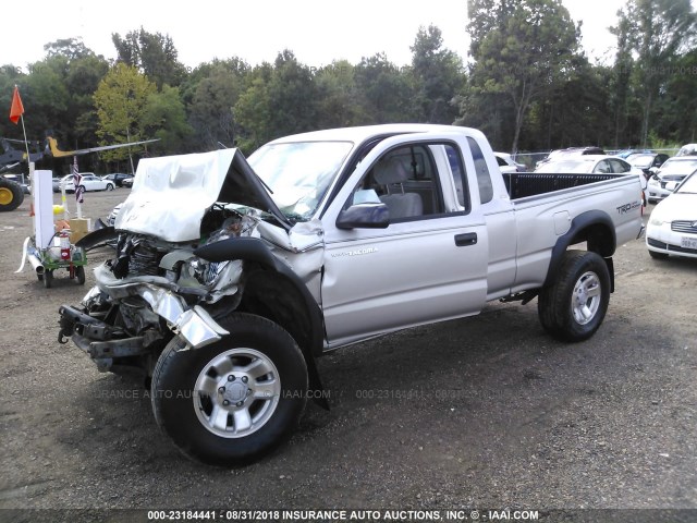 5TESM92N42Z142865 - 2002 TOYOTA TACOMA XTRACAB PRERUNNER TAN photo 2