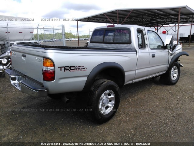 5TESM92N42Z142865 - 2002 TOYOTA TACOMA XTRACAB PRERUNNER თაფლისფერი ფოტო 4