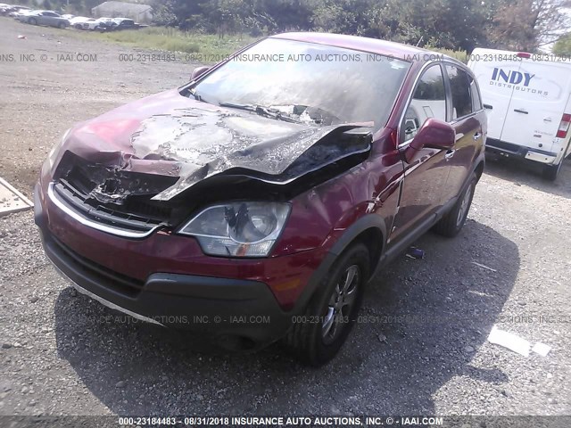 3GSCL33P78S710827 - 2008 SATURN VUE XE RED photo 2