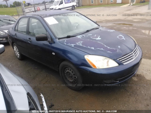 JA3AJ26E66U071283 - 2006 MITSUBISHI LANCER ES Navy photo 1