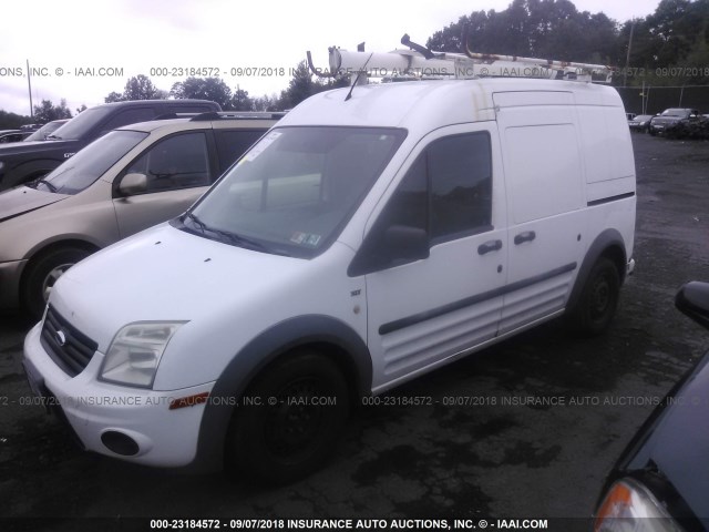 NM0LS7BN6BT043779 - 2011 FORD TRANSIT CONNECT XLT WHITE photo 2