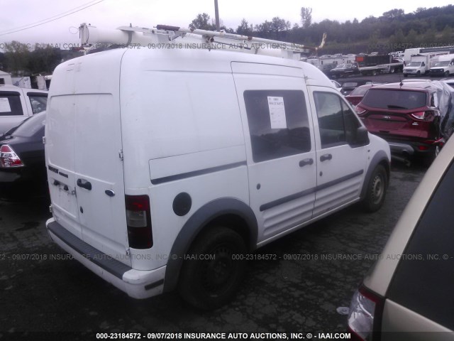 NM0LS7BN6BT043779 - 2011 FORD TRANSIT CONNECT XLT WHITE photo 4