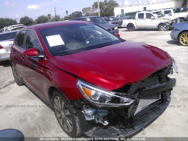 KMHH35LE9JU010451 - 2018 HYUNDAI ELANTRA GT RED photo 1