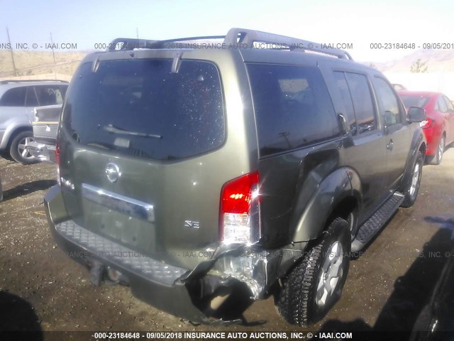 5N1AR18W25C733645 - 2005 NISSAN PATHFINDER LE/SE/XE 金色 照片 4