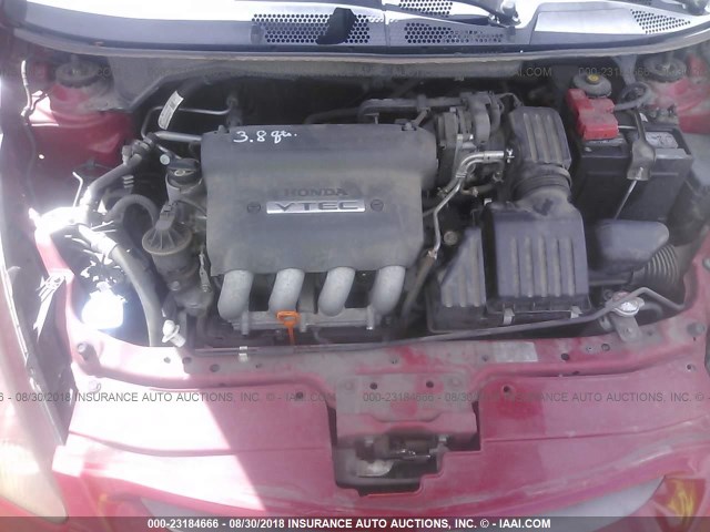 JHMGD38637S064561 - 2007 HONDA FIT S 红色 照片 10