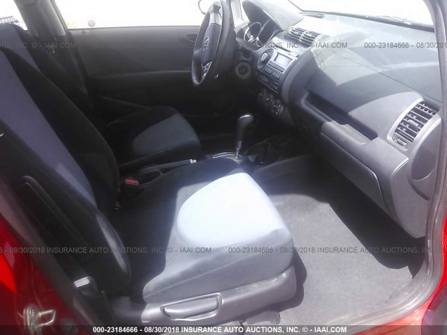 JHMGD38637S064561 - 2007 HONDA FIT S 红色 照片 5