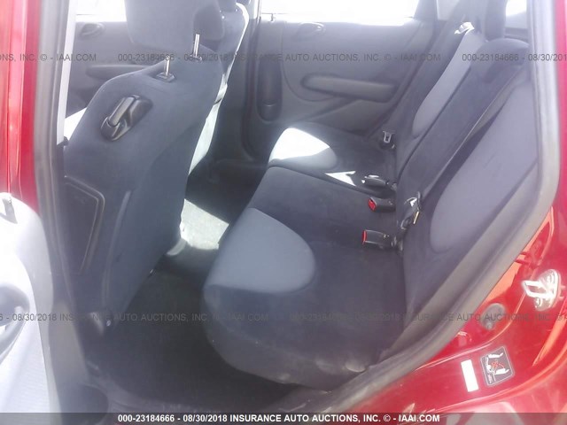 JHMGD38637S064561 - 2007 HONDA FIT S 红色 照片 8