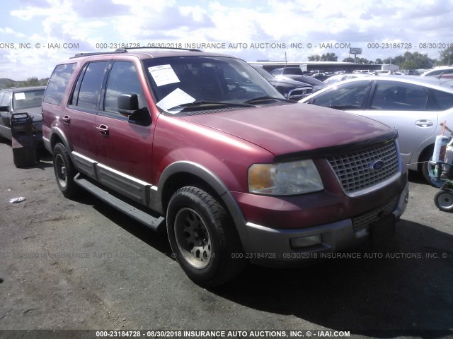 1FMPU18L73LA33647 - 2003 FORD EXPEDITION EDDIE BAUER RED photo 1