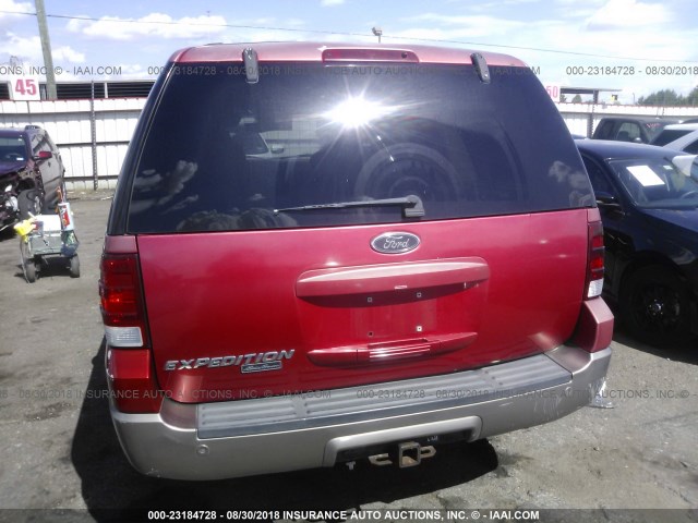 1FMPU18L73LA33647 - 2003 FORD EXPEDITION EDDIE BAUER RED photo 6