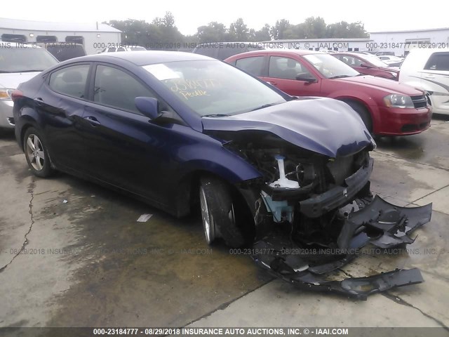 5NPDH4AEXDH353771 - 2013 HYUNDAI ELANTRA GLS/LIMITED BLUE photo 1