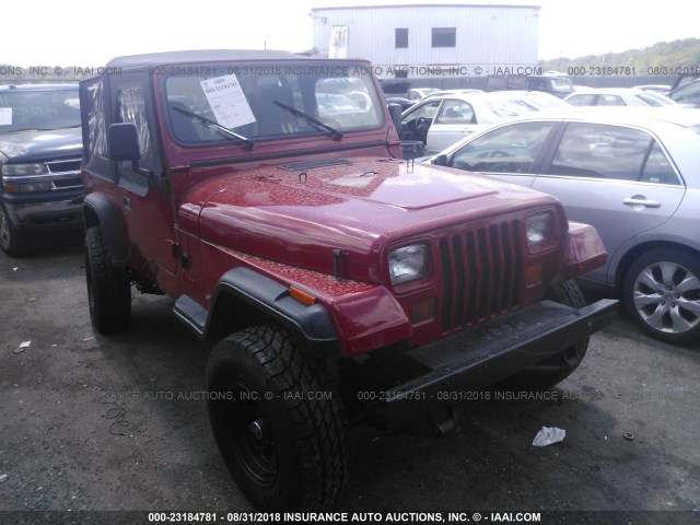 1J4FY19P7RP464426 - 1994 JEEP WRANGLER / YJ S RED photo 1