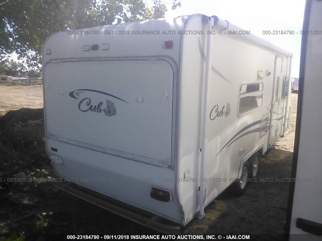 4PXT4232414019054 - 2001 AERO CUB TRAVEL TRAILER  WHITE photo 4