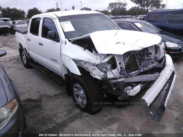 5TEJU4GN7AZ727395 - 2010 TOYOTA TACOMA DOUBLE CAB PRERUNNER WHITE photo 1