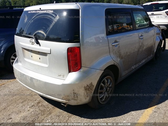 JTLKE50E391060868 - 2009 TOYOTA SCION XB Plata foto 4
