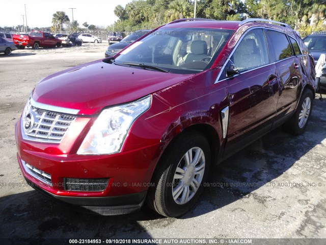 3GYFNBE31GS518593 - 2016 CADILLAC SRX LUXURY COLLECTION RED photo 2