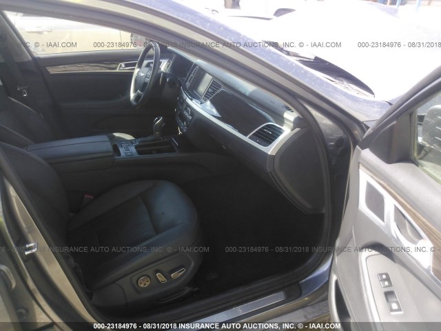 KMHGN4JE8FU060039 - 2015 HYUNDAI GENESIS 3.8L GRAY photo 5