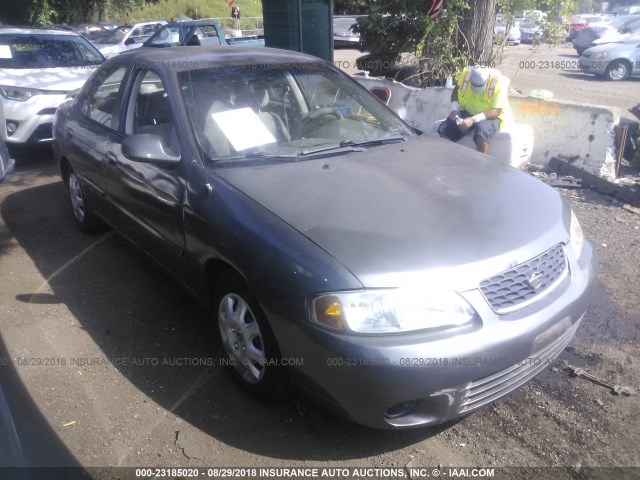 3N1CB51D7YL332766 - 2000 NISSAN SENTRA XE/GXE GRAY photo 1