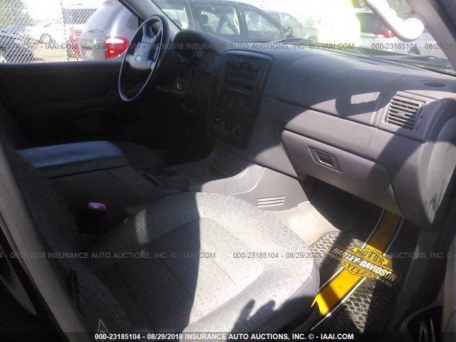 1FMZU72E02ZA68421 - 2002 FORD EXPLORER XLS BLACK photo 5