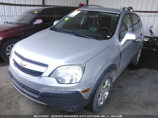 3GNAL2EK2DS579256 - 2013 CHEVROLET CAPTIVA LS SILVER photo 2