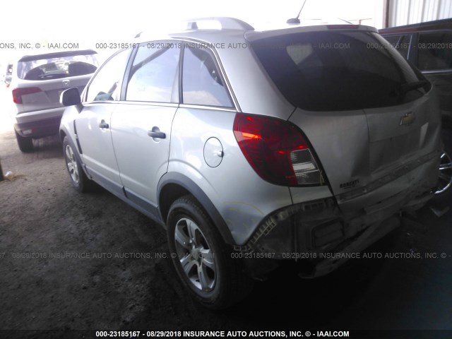 3GNAL2EK2DS579256 - 2013 CHEVROLET CAPTIVA LS SILVER photo 3