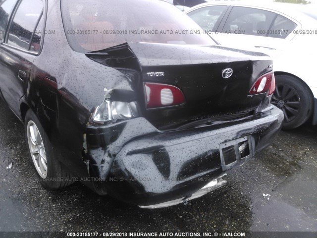 1NXBR12E8XZ291469 - 1999 TOYOTA COROLLA VE/CE/LE BLACK photo 6