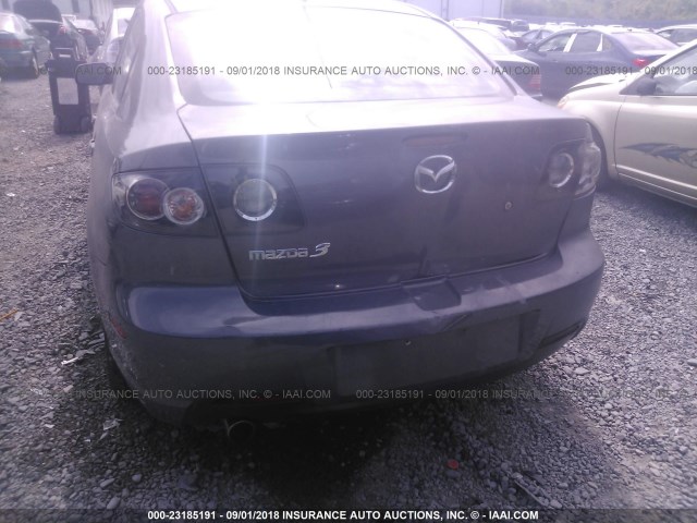 JM1BK32G581879449 - 2008 MAZDA 3 I GRAY photo 6