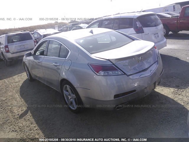 19UUA8F52BA009202 - 2011 ACURA TL SILVER photo 3