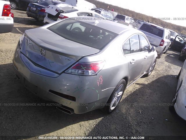 19UUA8F52BA009202 - 2011 ACURA TL SILVER photo 4