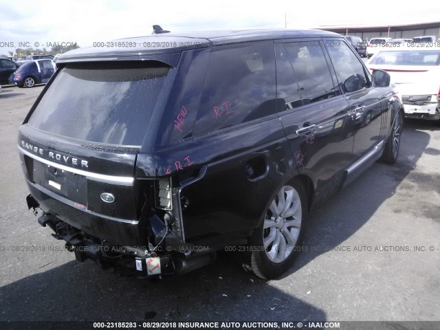 SALGV2EF7GA284345 - 2016 LAND ROVER RANGE ROVER AUTOBIOGRAPHY BLACK photo 4