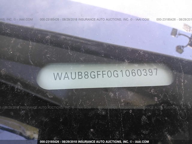 WAUB8GFF0G1060397 - 2016 AUDI A3 PREMIUM WHITE photo 9