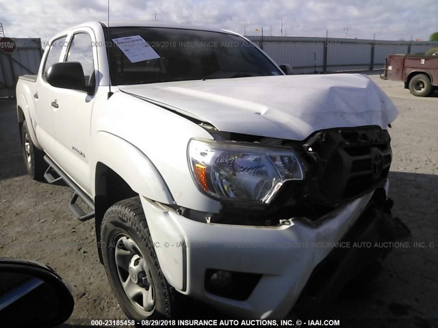 5TFJU4GN4DX039835 - 2013 TOYOTA TACOMA DOUBLE CAB PRERUNNER WHITE photo 1