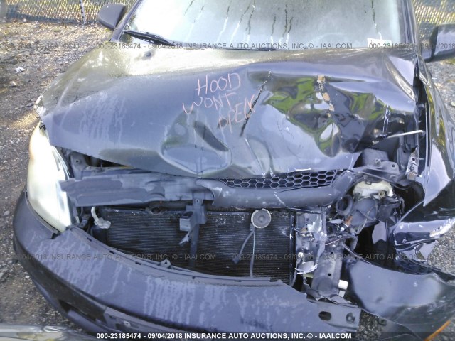 JTKKT604965015154 - 2006 TOYOTA SCION XA შავი ფოტო 10