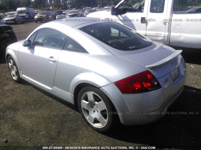 TRUWT28N111026945 - 2001 AUDI TT QUATTRO GRAY photo 3