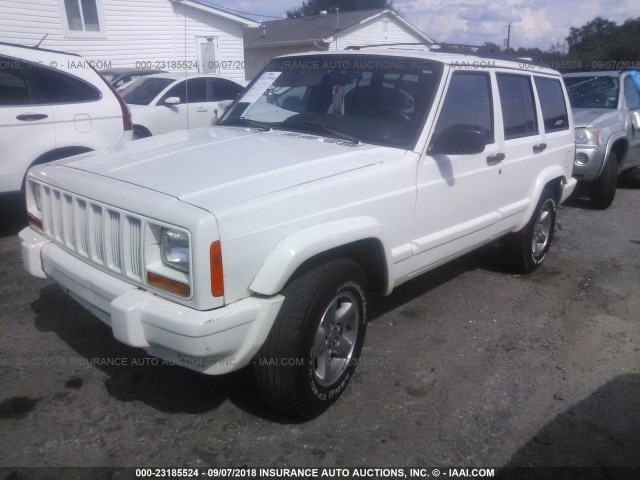 1J4FF68S2XL649027 - 1999 JEEP CHEROKEE SPORT/CLASSIC თეთრი ფოტო 2