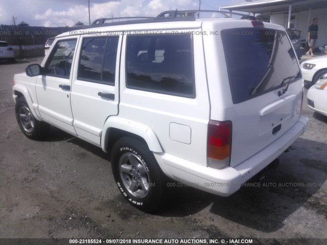 1J4FF68S2XL649027 - 1999 JEEP CHEROKEE SPORT/CLASSIC WHITE photo 3