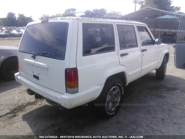 1J4FF68S2XL649027 - 1999 JEEP CHEROKEE SPORT/CLASSIC WHITE photo 4