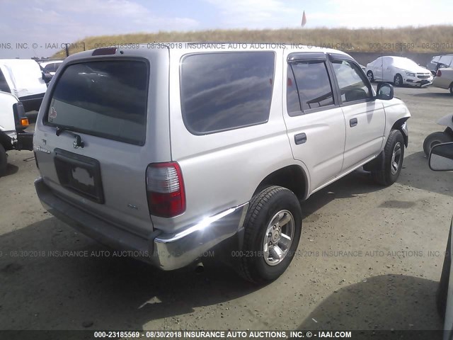 JT3GM84RXY0067361 - 2000 TOYOTA 4RUNNER GRAY photo 4