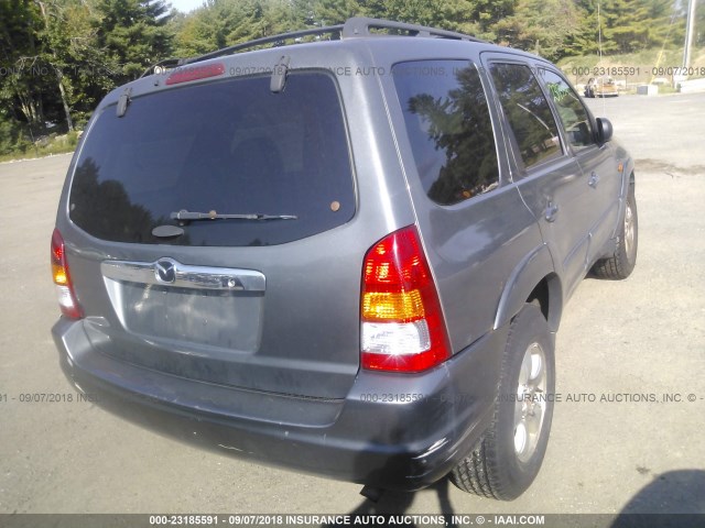 4F2YU08182KM60633 - 2002 MAZDA TRIBUTE LX/ES GRAY photo 4