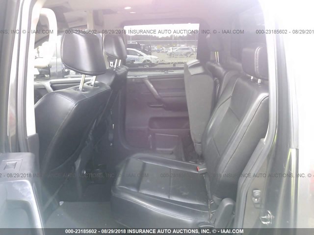 1N6AA07C38N325772 - 2008 NISSAN TITAN XE/SE/LE/PRO-4X GRAY photo 8