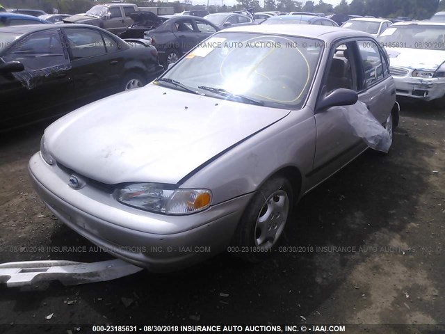 1Y1SK52842Z415447 - 2002 CHEVROLET GEO PRIZM LSI BEIGE photo 2