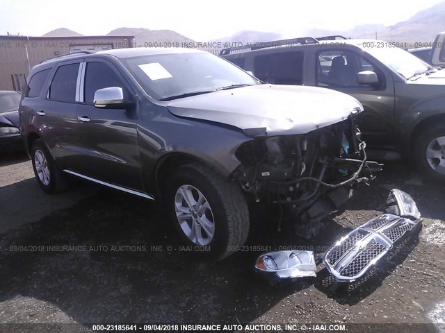 1C4RDJDG6CC261645 - 2012 DODGE DURANGO CREW GRAY photo 1