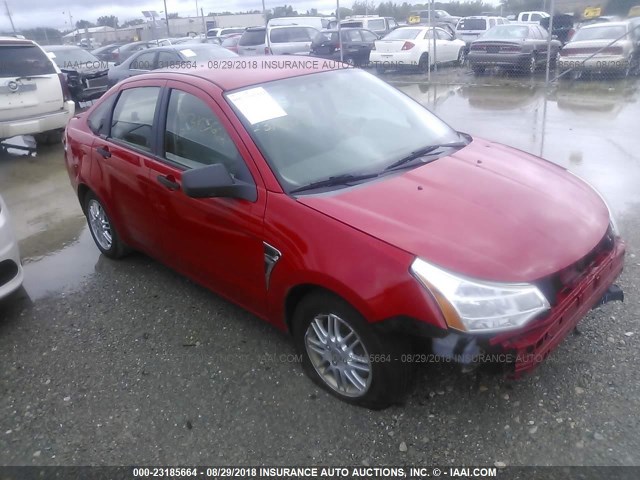 1FAHP35N98W117188 - 2008 FORD FOCUS SE/SEL/SES RED photo 1