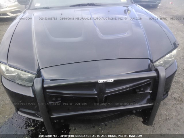 2B3CL1CG3BH545810 - 2011 DODGE CHARGER POLICE BLACK photo 6