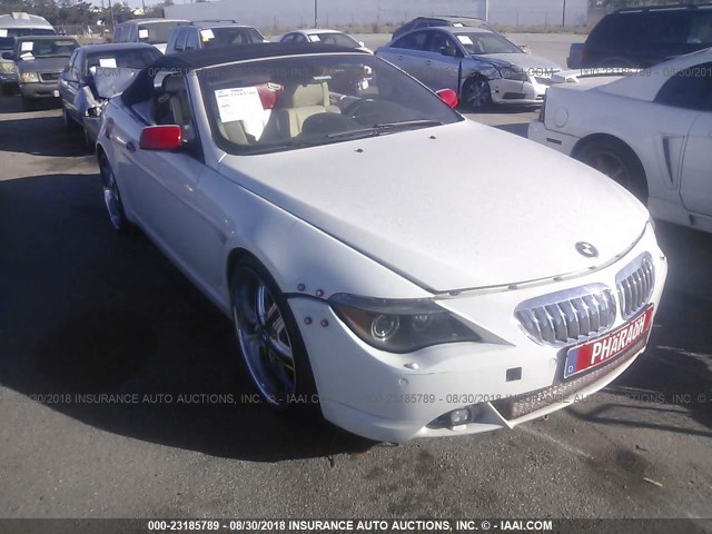 WBAEK73495B325889 - 2005 BMW 645 CI AUTOMATIC WHITE photo 1