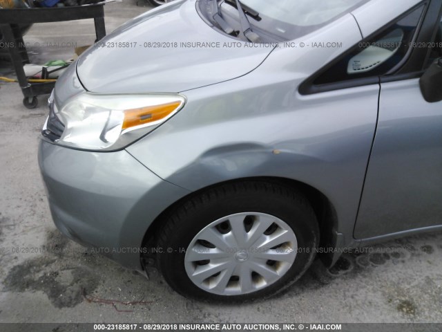 3N1CE2CP0EL419725 - 2014 NISSAN VERSA NOTE S/S PLUS/SV/SL GRAY photo 6