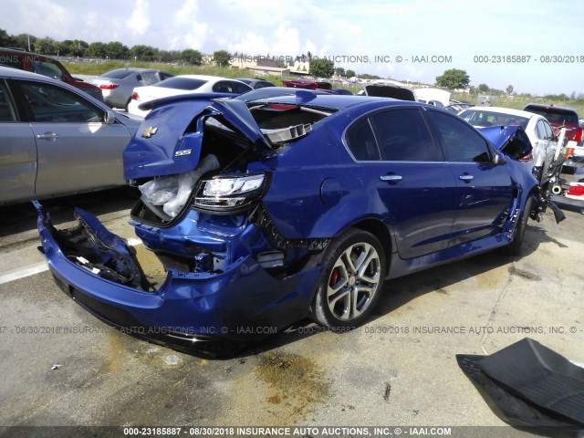 6G3F15RW5HL310931 - 2017 CHEVROLET SS BLUE photo 4