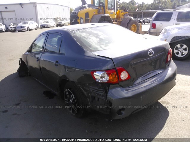 JTDBL40E799048283 - 2009 TOYOTA COROLLA LE/XLE GRAY photo 3