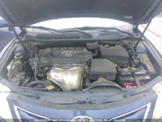4T1BF3EK0AU520207 - 2010 TOYOTA CAMRY SE/LE/XLE BLUE photo 10