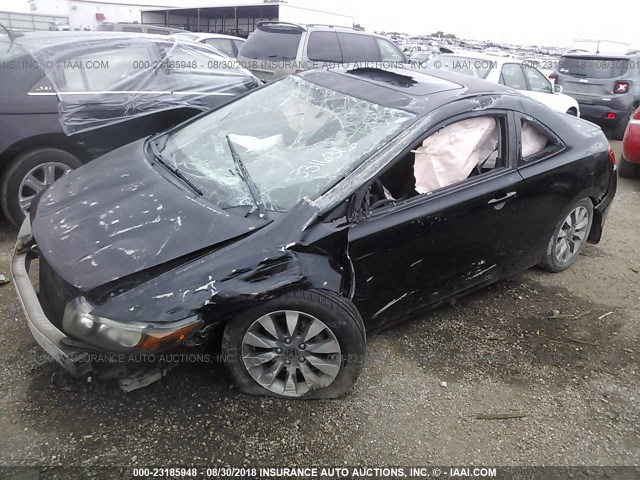 2HGFG12869H513309 - 2009 HONDA CIVIC EX BLACK photo 2