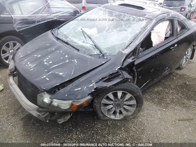 2HGFG12869H513309 - 2009 HONDA CIVIC EX BLACK photo 6